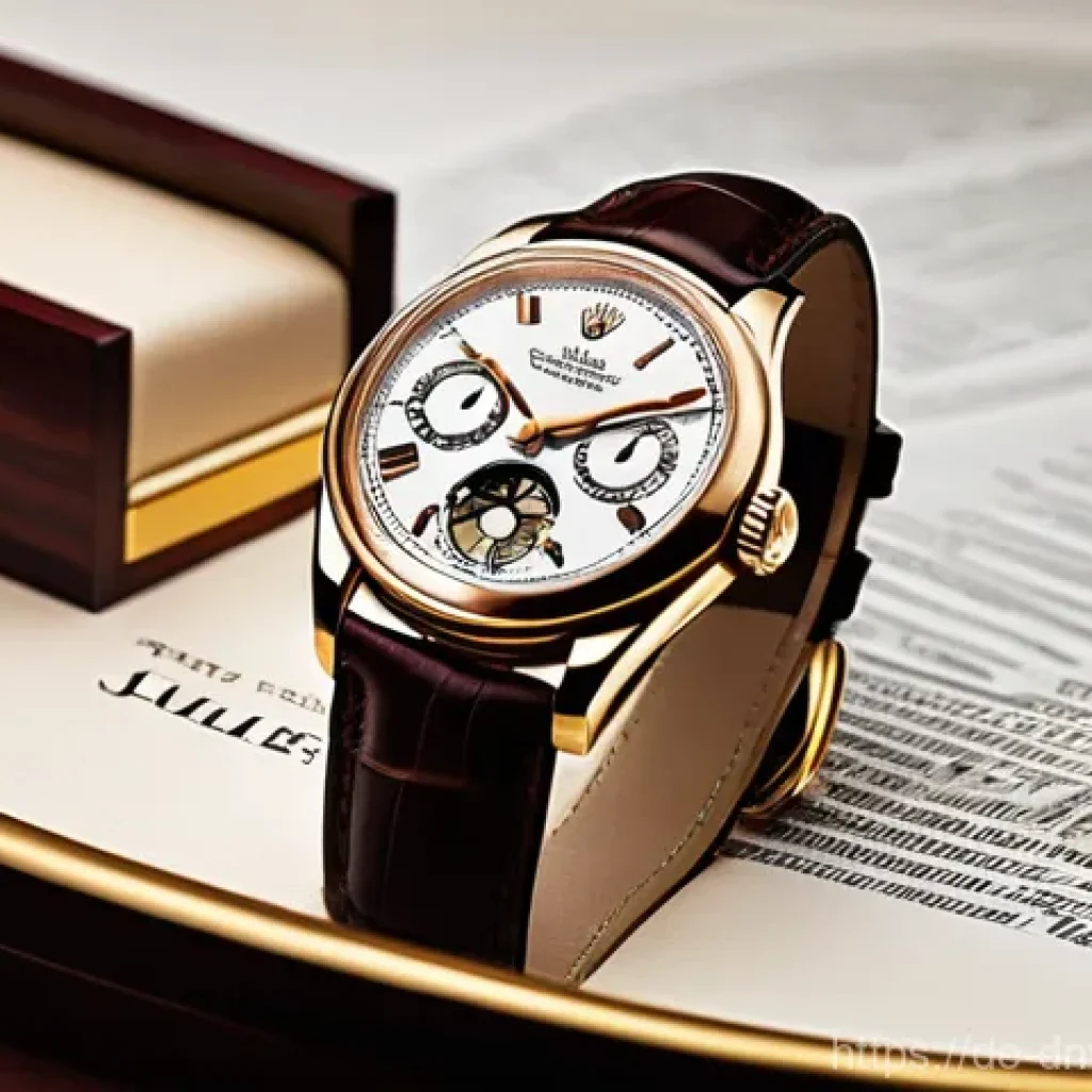 가장 인기 있는 수집품 투자 유형 - **Prompt for "Timeless Elegance at the Wrist: Luxury Watches as an Investment"**
    "A sophisticate...