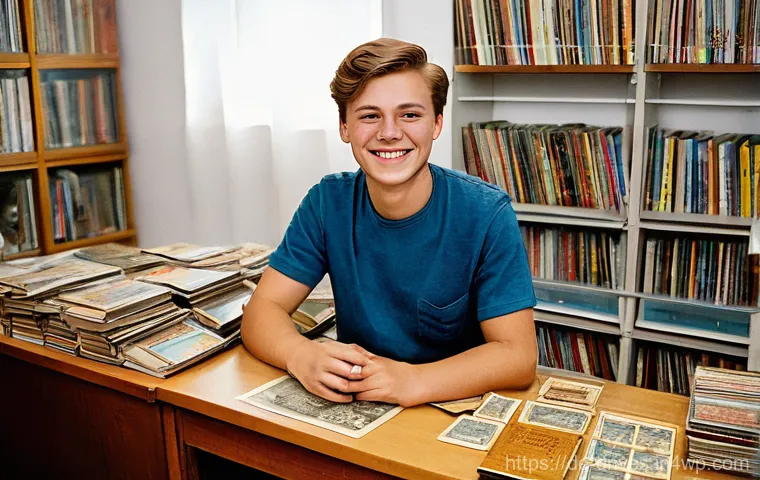 수집품 투자 시 자주 묻는 질문 - **Prompt:** A young German collector, perhaps in their late teens or early twenties, with a warm smi...