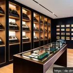 Home 18 수집품 투자로 알려진 유명 인물 사례 - A sophisticated collector’s study room in a modern German apartment, featuring a well-lit display of...