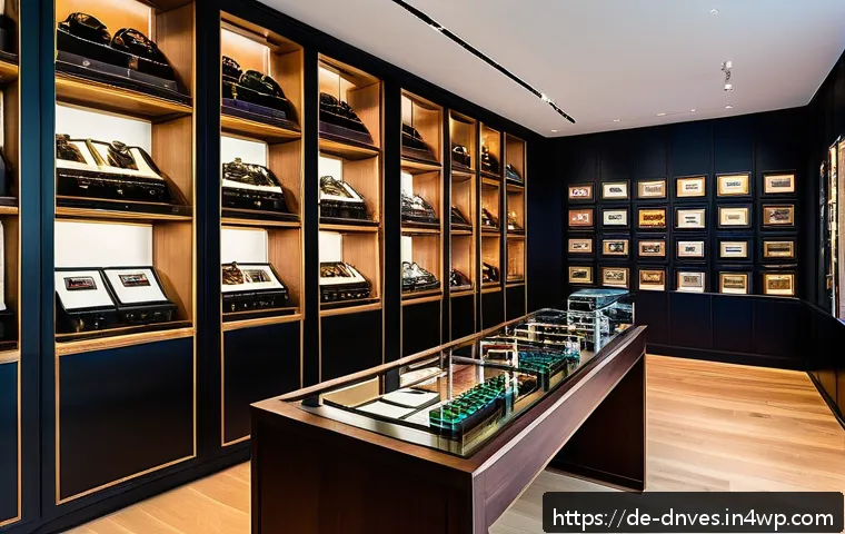 수집품 투자로 알려진 유명 인물 사례 - A sophisticated collector’s study room in a modern German apartment, featuring a well-lit display of...
